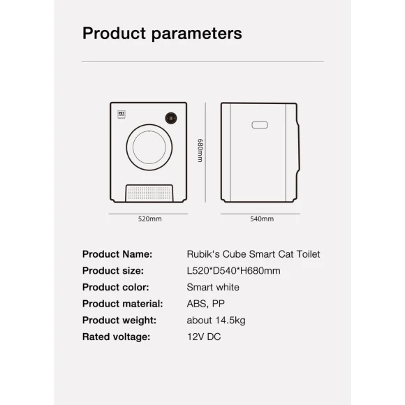 Smart Automatic Litter Box — Waste Bins, Sea Global