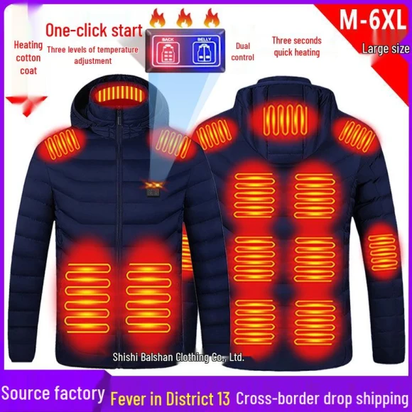 Smart Cotton Heated Jacket — Electric Throws, UrbanEdge