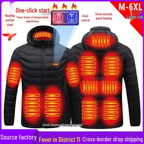 Smart Cotton Jacket with Heating — Base Layers, UrbanEdge