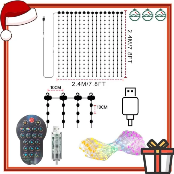 Smart Curtain Lights — String Lights, Mellow Home