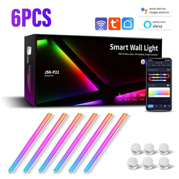 Smart Wall Lamp RGBIC Light Bar — LED Strips, Aura Living
