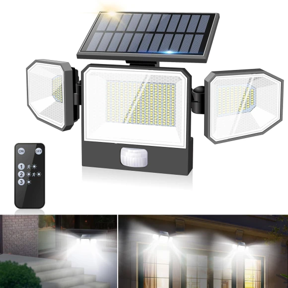 Solar Outdoor Sensor Light — Outdoor Security & Flood Lighting, Intelamp