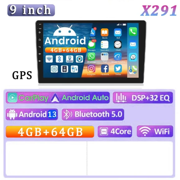 Universal Android 13 Car Radio — Stereo Receivers, Auto Accessories Home