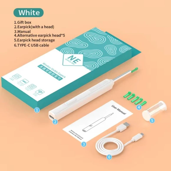 Visual Ear Cleaner Kit — LED Strips, Ynxbcdju