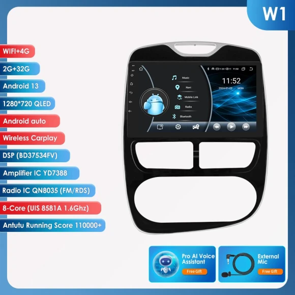 Wireless CarPlay 4G-LTE Android Car Stereo — In-Dash, Hizpo