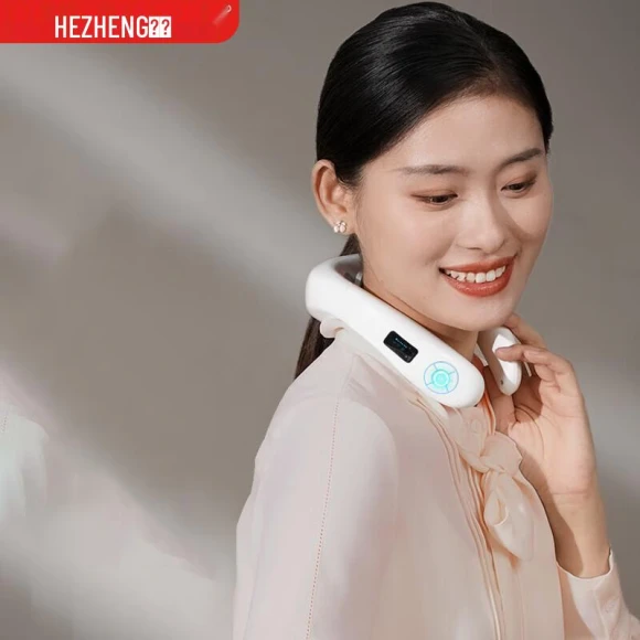 Smart Neck Massager with Heat and Pulse — Rehabilitation & Therapy Equipment, Hezheng