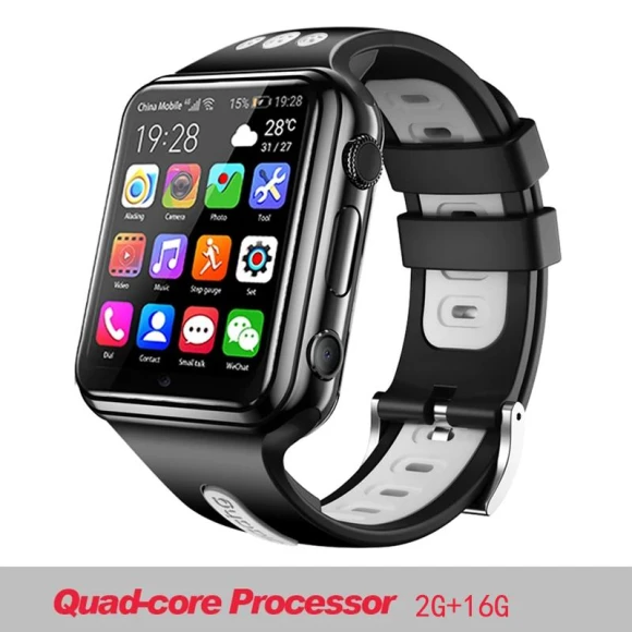 4G GPS Wi-Fi Smart Watch with Android System and SIM Card Support — Smartwatches, ESSAGER