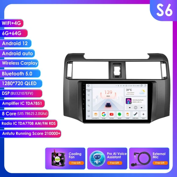 Car Multimedia Player with GPS and Smart Screen — In-Dash, Hizpo