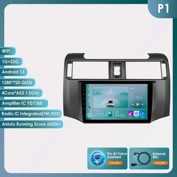 Car Multimedia Player with GPS and Smart Screen — In-Dash, Hizpo