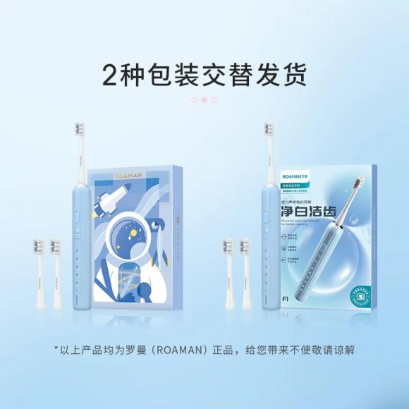 Smart Sonic Electric Toothbrush Couple Set — Sonic Electric Toothbrushes, ROAMAN