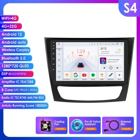 Android Car Radio with CarPlay and Android Auto — Stereo Receivers, OSSURET