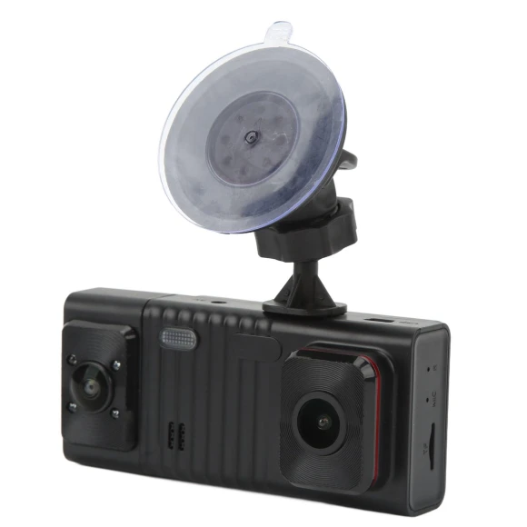 Car Dash Cam with 3 Lens, Night Vision, G-Sensor, Loop Recording, Motion Detection — Wearable Cameras, zhiroad