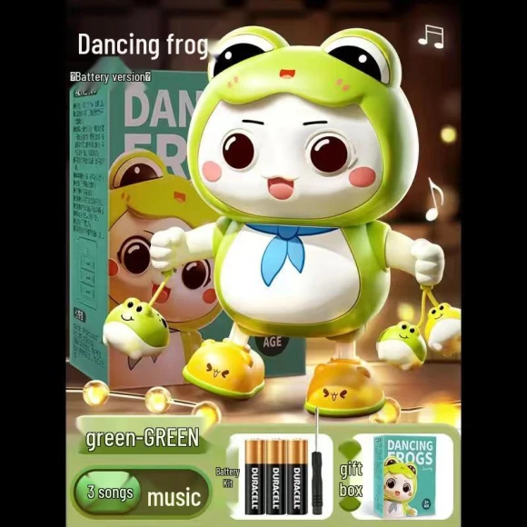 Dancing Robot Frog Toy with Lights and Music — Melody Makers, Super Go