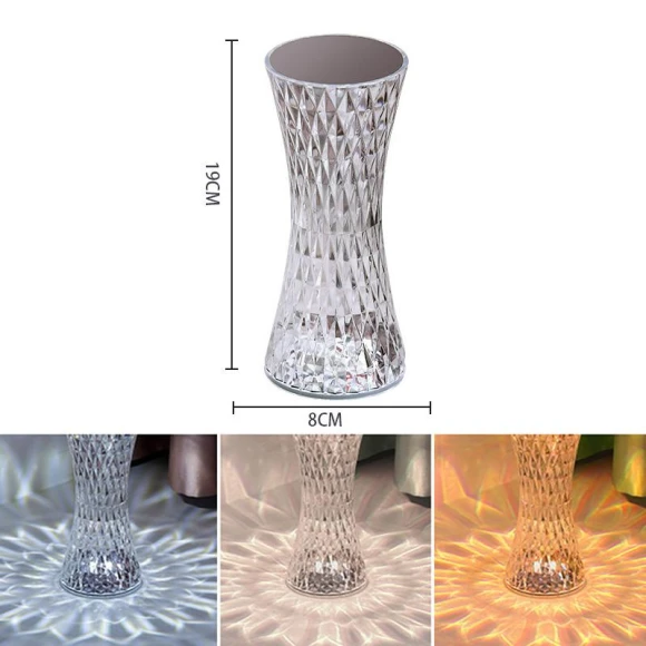 Diamond Table Lamp with Touch Remote Control — Outdoor Table Lamps, YWZT Decorative lights