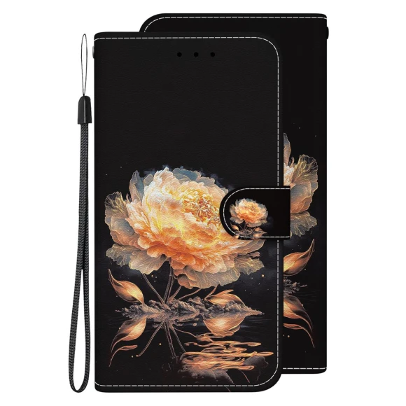 Faux Leather Wallet Book with Fashion Art — Flip Cases, Infinix