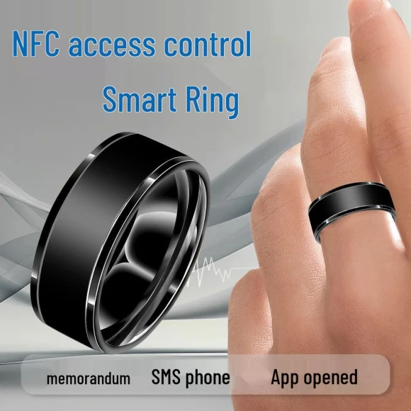 Light-Powered Smart Ring with NFC and Temperature Display — Smart Rings, ElectroCN