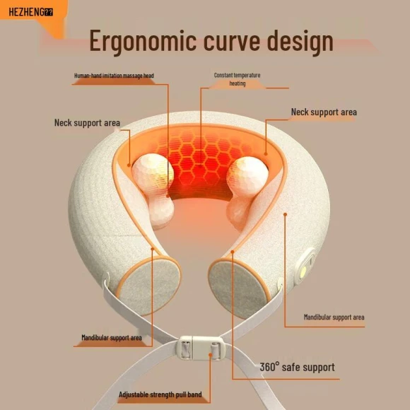Smart Neck Massager with Heat and Kneading — Back Relief Solutions, Hezheng