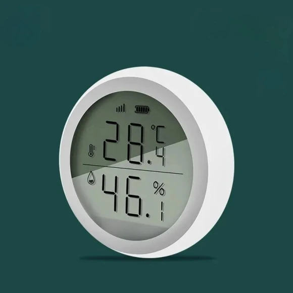 Smart Temperature and Humidity Sensor with LCD Display — Home Climate Control, Tuya