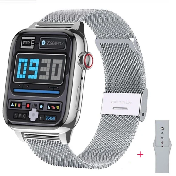 Smart Watch with Wireless Charging, Waterproof, Heart Rate Monitor, Fitness Tracker, Bluetooth Calling — Smartwatches, YurKem