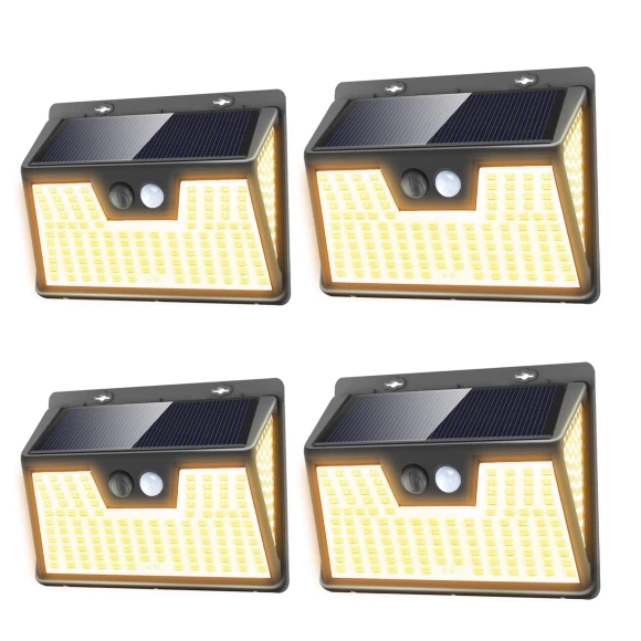 Solar Motion Sensor Light — Outdoor Security & Flood Lighting, KIWONG