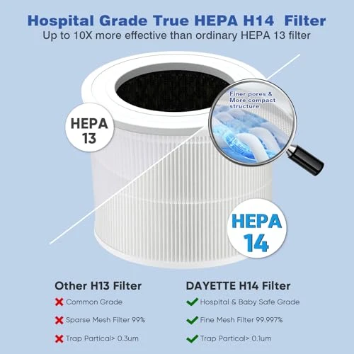 Air Purifier for Home and Bedroom — Activated Carbon Air Purifiers, DAYETTE