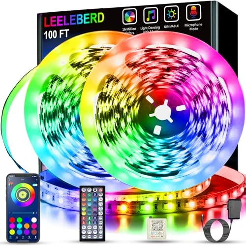 Music Sync Color Changing RGB LED Strip Lights — LED Strips, Leeleberd