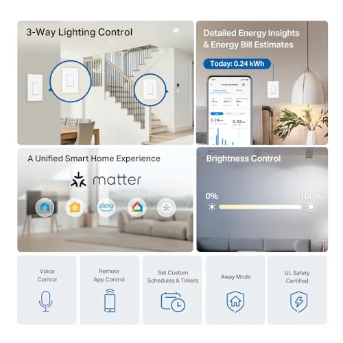 Smart 3 Way Dimmer Switch Kit — Dimmer Switches, Tapo