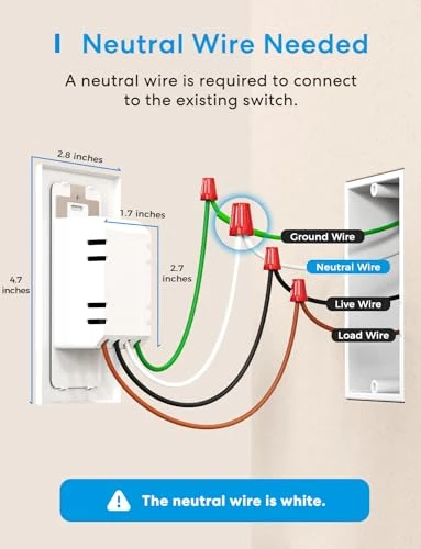 Smart Light Switch 4 Pack — Dimmer Switches, meross