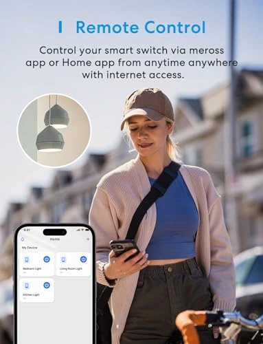 Smart Light Switch 4 Pack — Dimmer Switches, meross