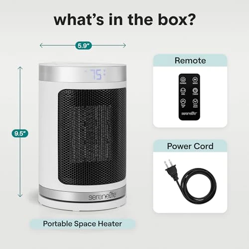 Smart Space Heater — Portable Heating Solutions, SereneLife