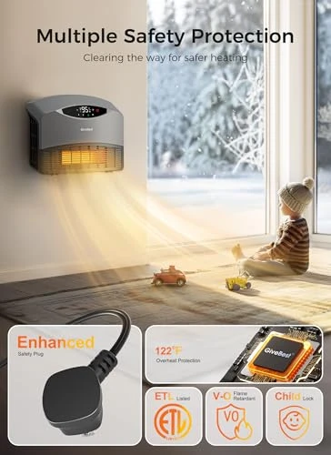 Smart Wall Heater with WiFi and Remote Control — Portable Heating Solutions, GiveBest
