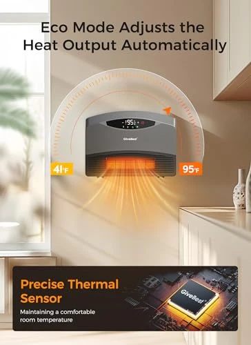 Smart Wall Heater with WiFi and Remote Control — Portable Heating Solutions, GiveBest