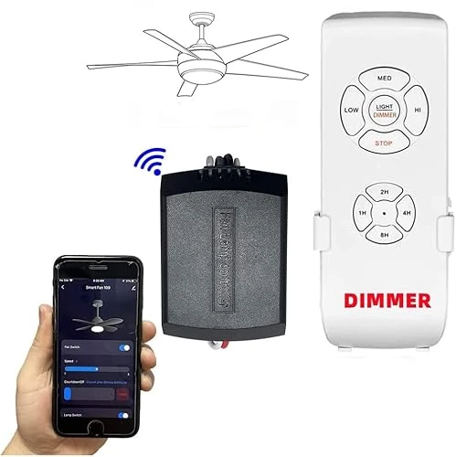 Smart Wi-Fi Ceiling Fan Remote Control Kit — Ceiling Fan Wall Controls, 53T
