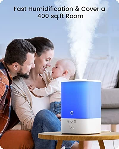 Smart WiFi Cool Mist Humidifier with Diffuser and Night Light — Air Moisturizers, Esemoil