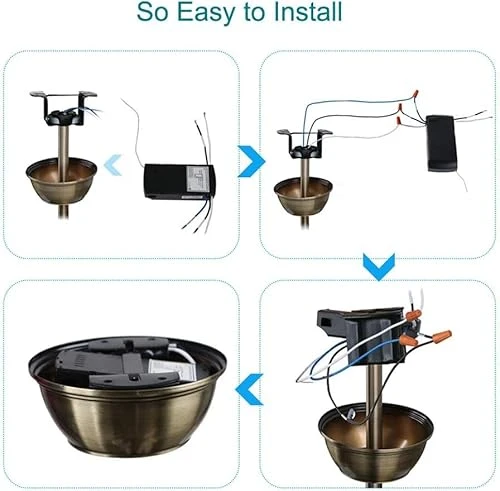 WiFi Ceiling Fan and Light Remote Control Kit — Ceiling Fan Wall Controls, Aubric