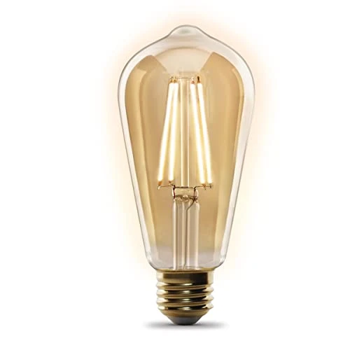 WiFi Dimmable Vintage LED Smart Light Bulb — Incandescent, Feit Electric