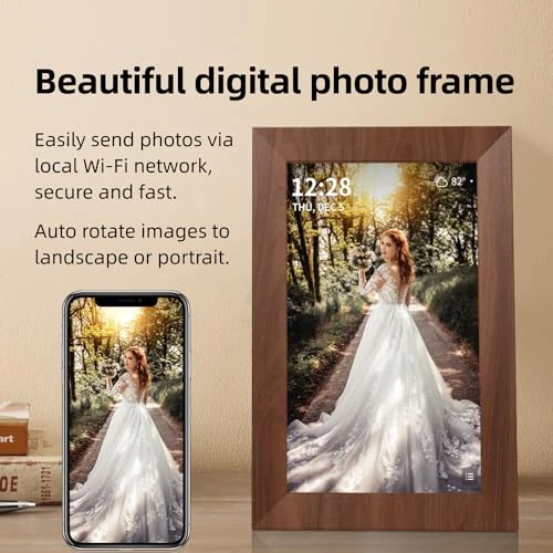 10.1 Inch Smart Wi-Fi Digital Calendar (Wood Grain) — Calendars, SyncGo