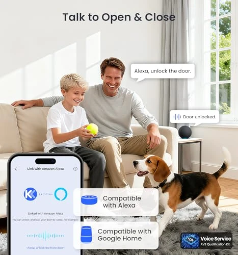 Built-in WiFi Smart Lock with Knob, Fingerprint Keyless Entry Door Lock Handle Set — Electromagnetic Security Locks, Veise