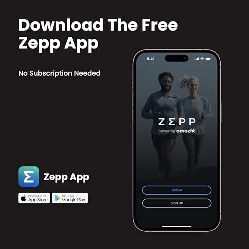 Fitness and Activity Tracker with Heart Rate, SpO2, Sleep Analysis, Alexa Built-In, 18-Day Battery — Smartwatches, Amazfit