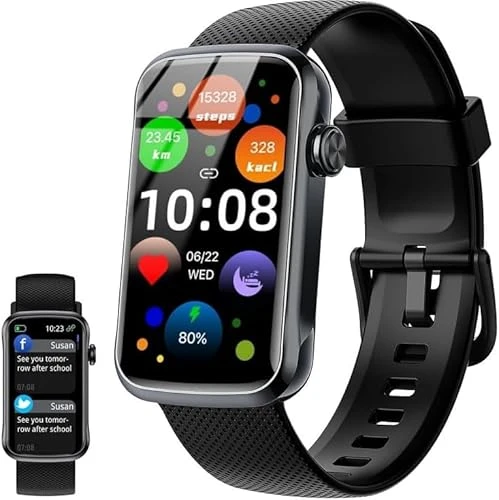 Smart Watch with 24 Sport Modes, IP68 Waterproof, Heart Rate and Sleep Monitor — Smartwatches, Fempoin