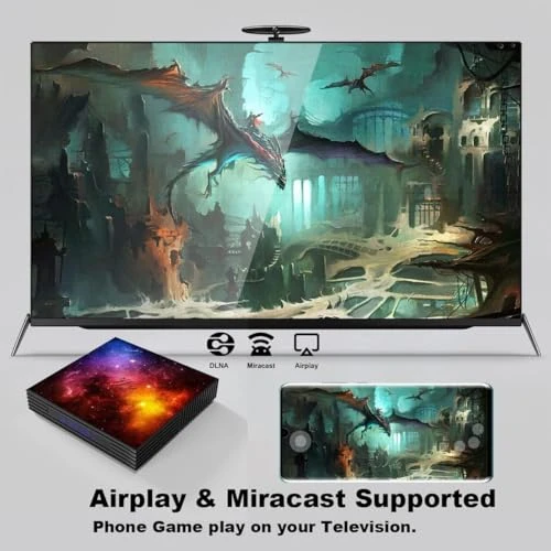 TV Box with Wireless Mini Keyboard — Streaming Devices, RINGREAT