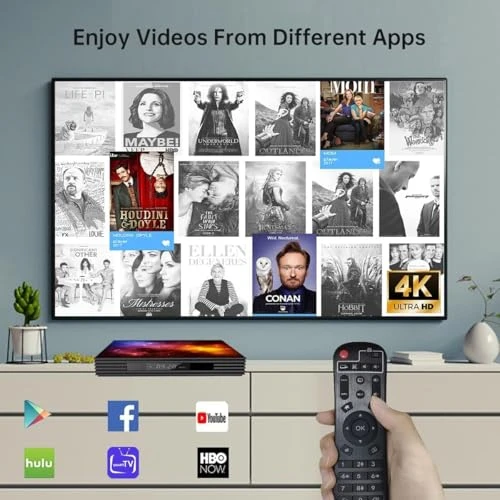 TV Box with Wireless Mini Keyboard — Streaming Devices, RINGREAT