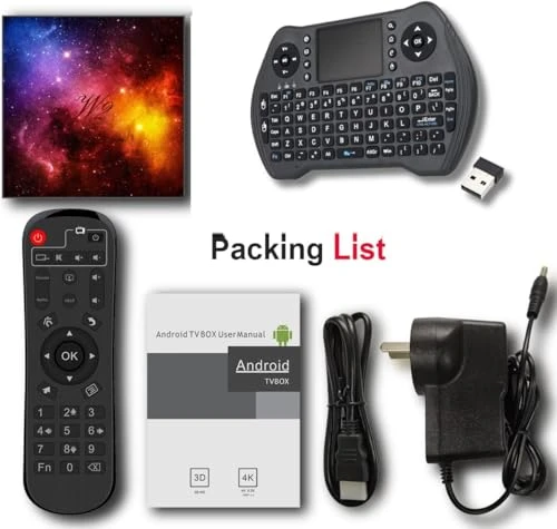 TV Box with Wireless Mini Keyboard — Streaming Devices, RINGREAT