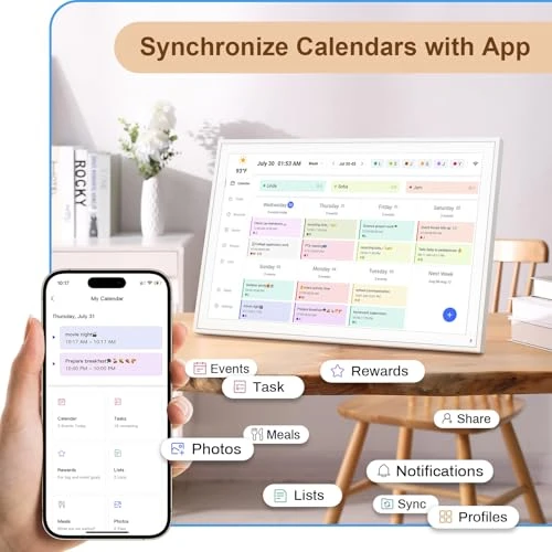 Wall Planner Smart WiFi Electronic Calendar & Chore Chart — Calendars, YPI