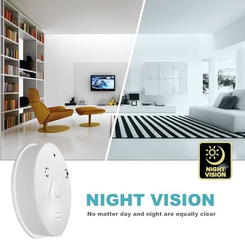 Wireless Security Camera with Smoke Detector Design — Dome Surveillance Cameras, YUSYING