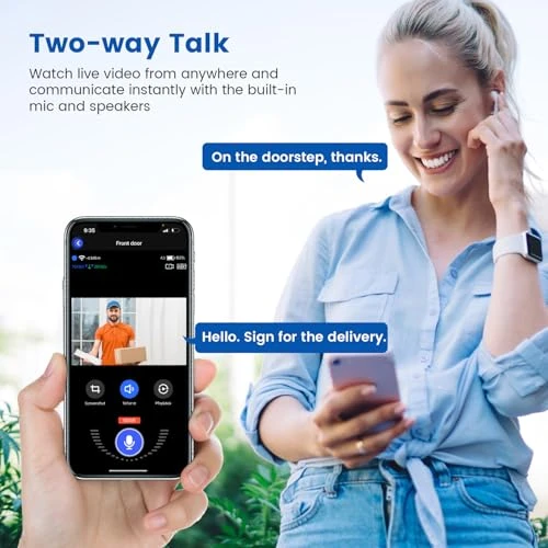 Wireless Wi-Fi Video Doorbell Camera — Motion Sensors, Orbitell