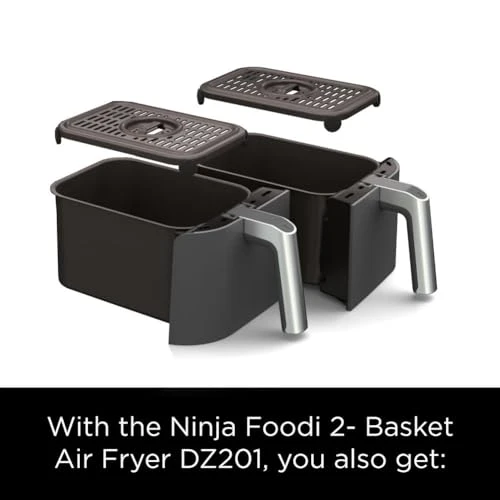 8 Quart 6-in-1 DualZone Air Fryer with 2 Independent Frying Baskets — Air Fryers, Ninja
