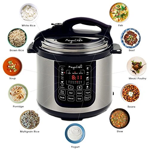8 Quart Digital Pressure Cooker — Electric Pressure Cookers, Megachef