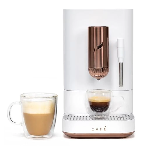 Automatic Espresso Machine & Milk Frother with Built-In & Adjustable Grinder — Coffee & Espresso Combos, Café