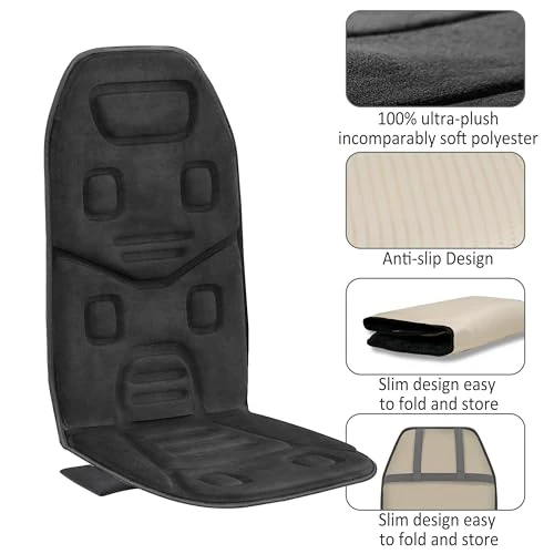 Back Massager Seat Cushion with Heat and Vibration — Back Relief Solutions, COMFIER